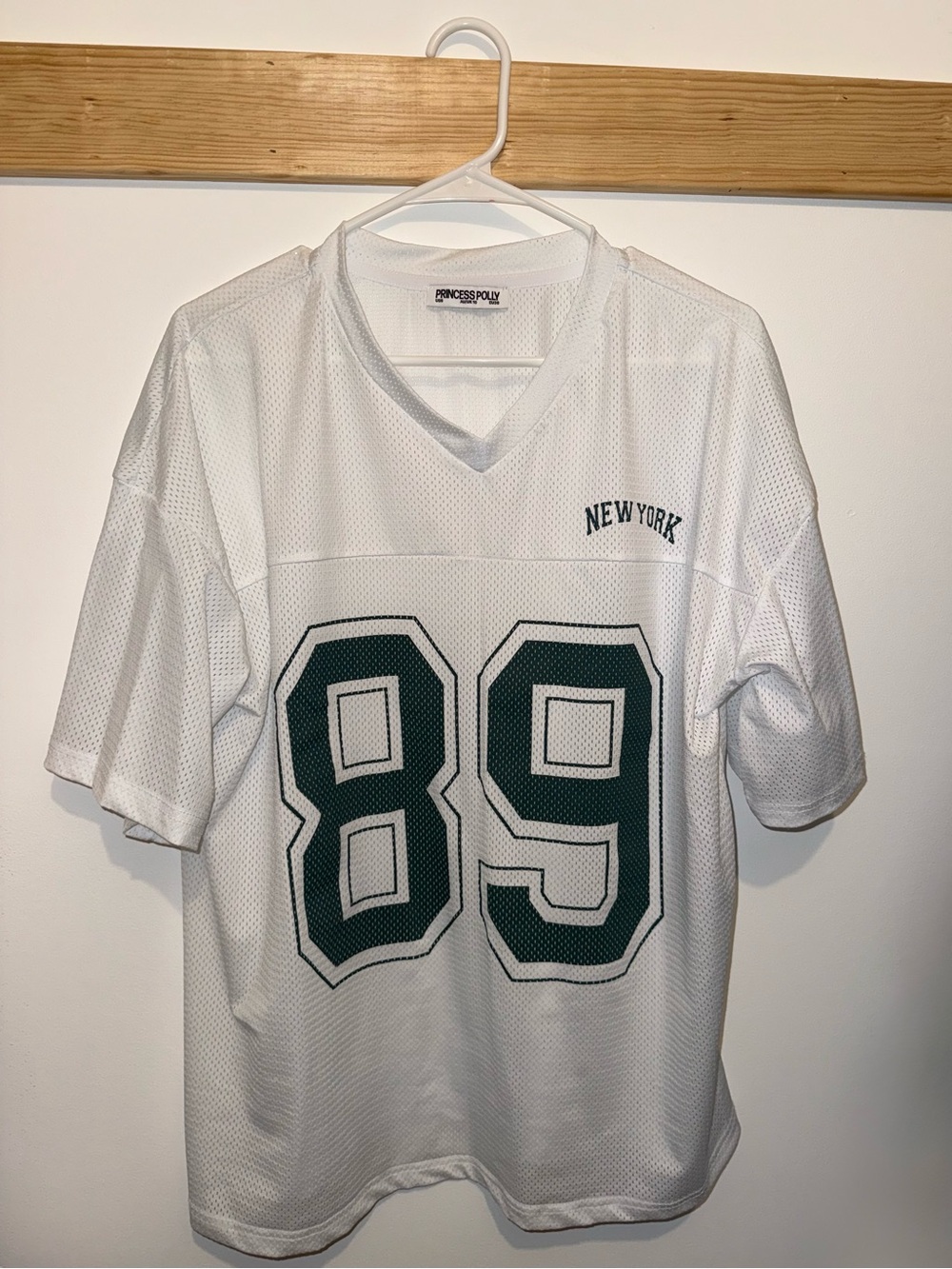 Princess Polly White Mesh Jersey